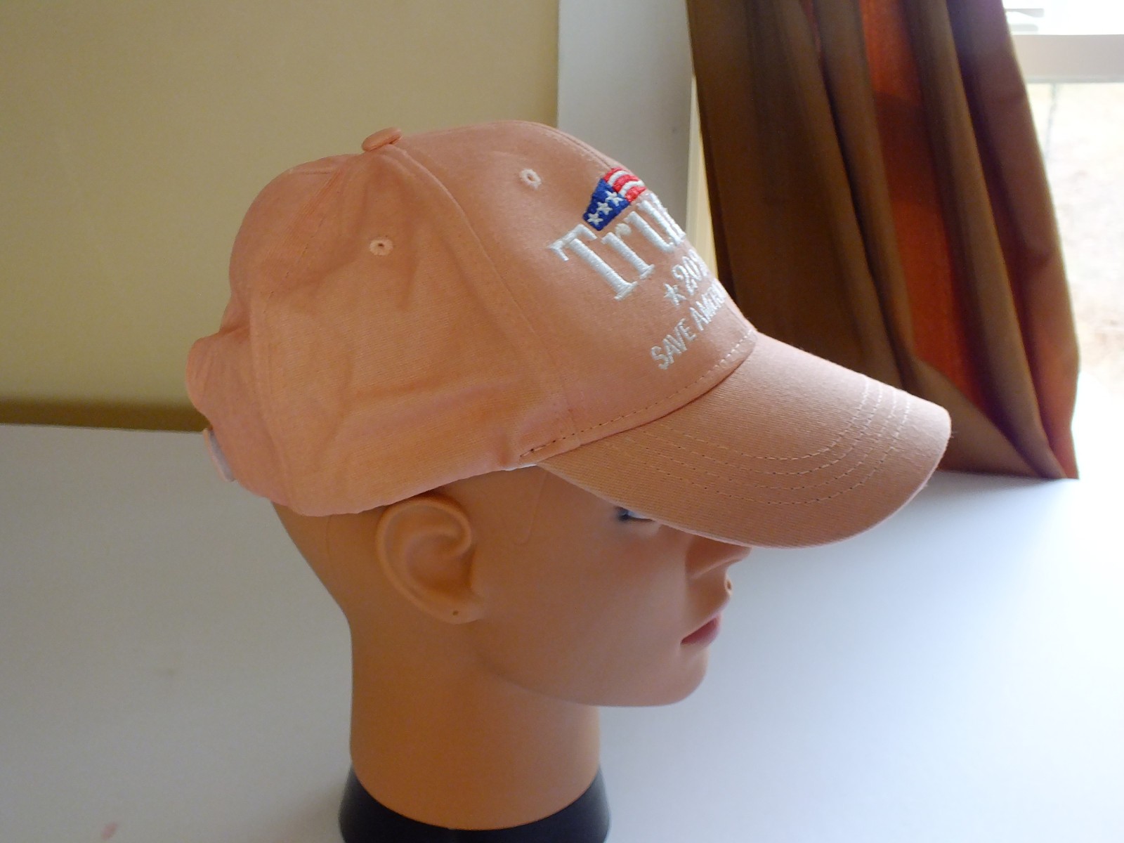 Official Trump 2024 Hat “Save America Again!” Embroidered Pink Cap for Women