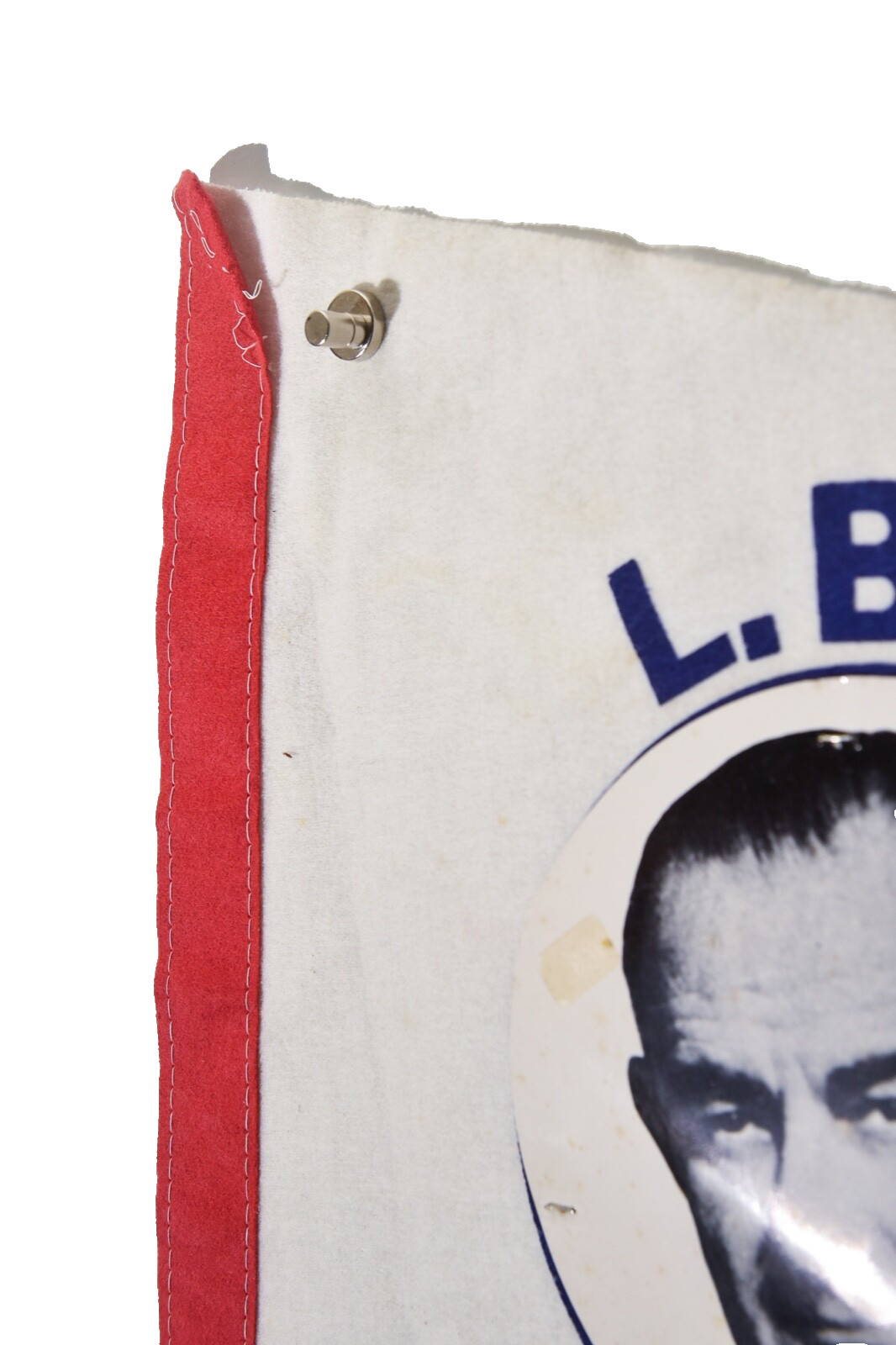 1964 LBJ Win With Johnson Soft Felt Pennant/Banner-Lyndon Baines Johnson