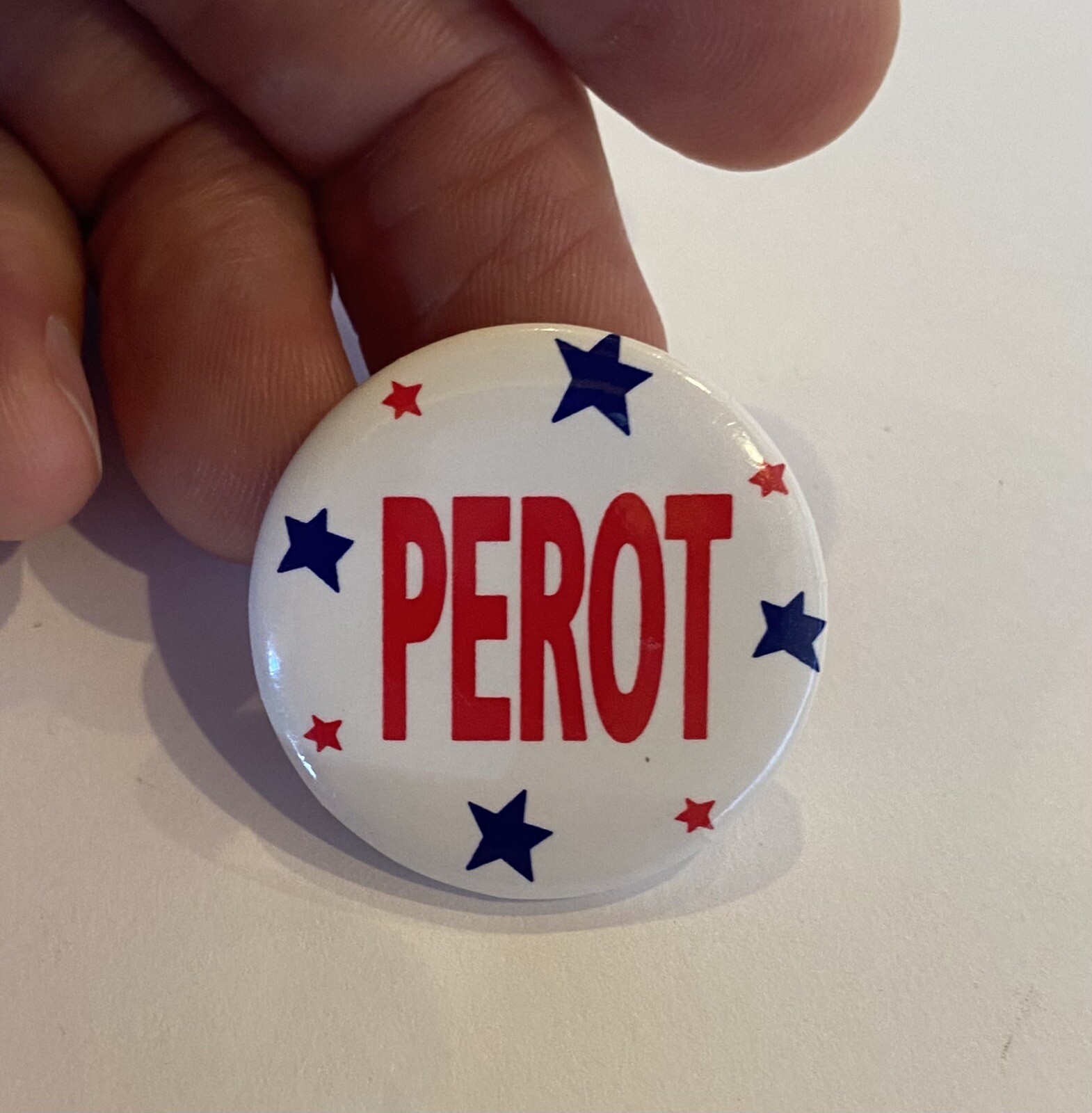H. Ross Perot Campaign Presidential President Button Pin 1992
