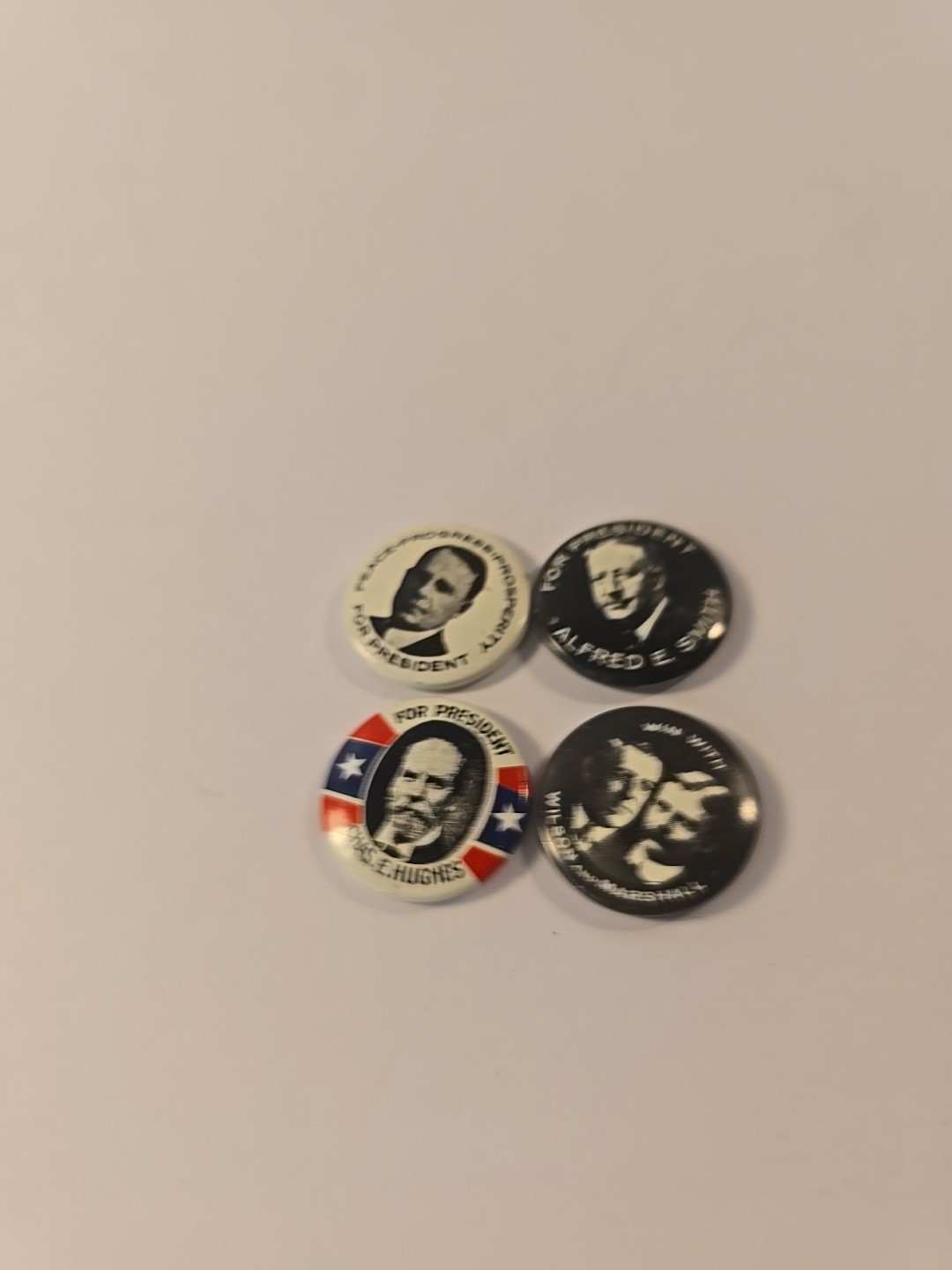 Lot Of 4 Kleenex Tissues ’68 Reproduction Campaign Button Pin Back