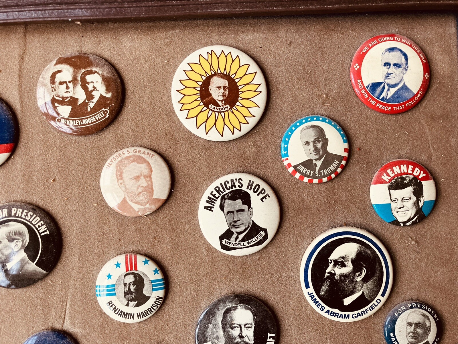 Large Mixed Lot-Political Pinback Campaign Buttons-Presidential/Other