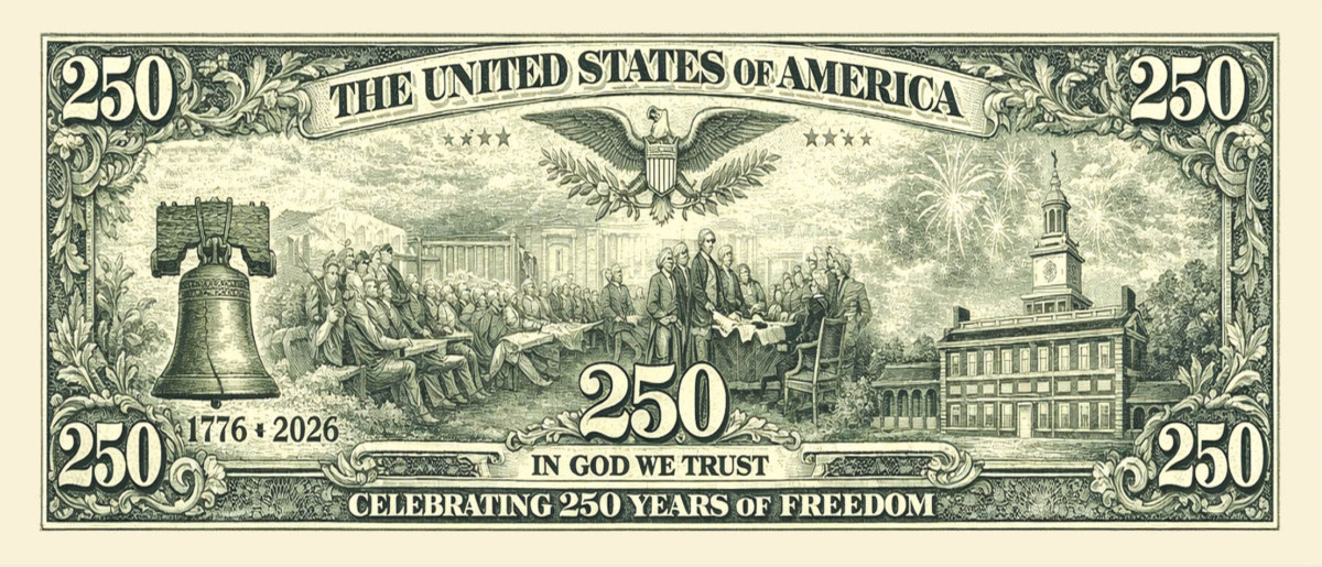 100 Pack America 250th Anniversary Dollar Donald Trump Collectible Freedom Money