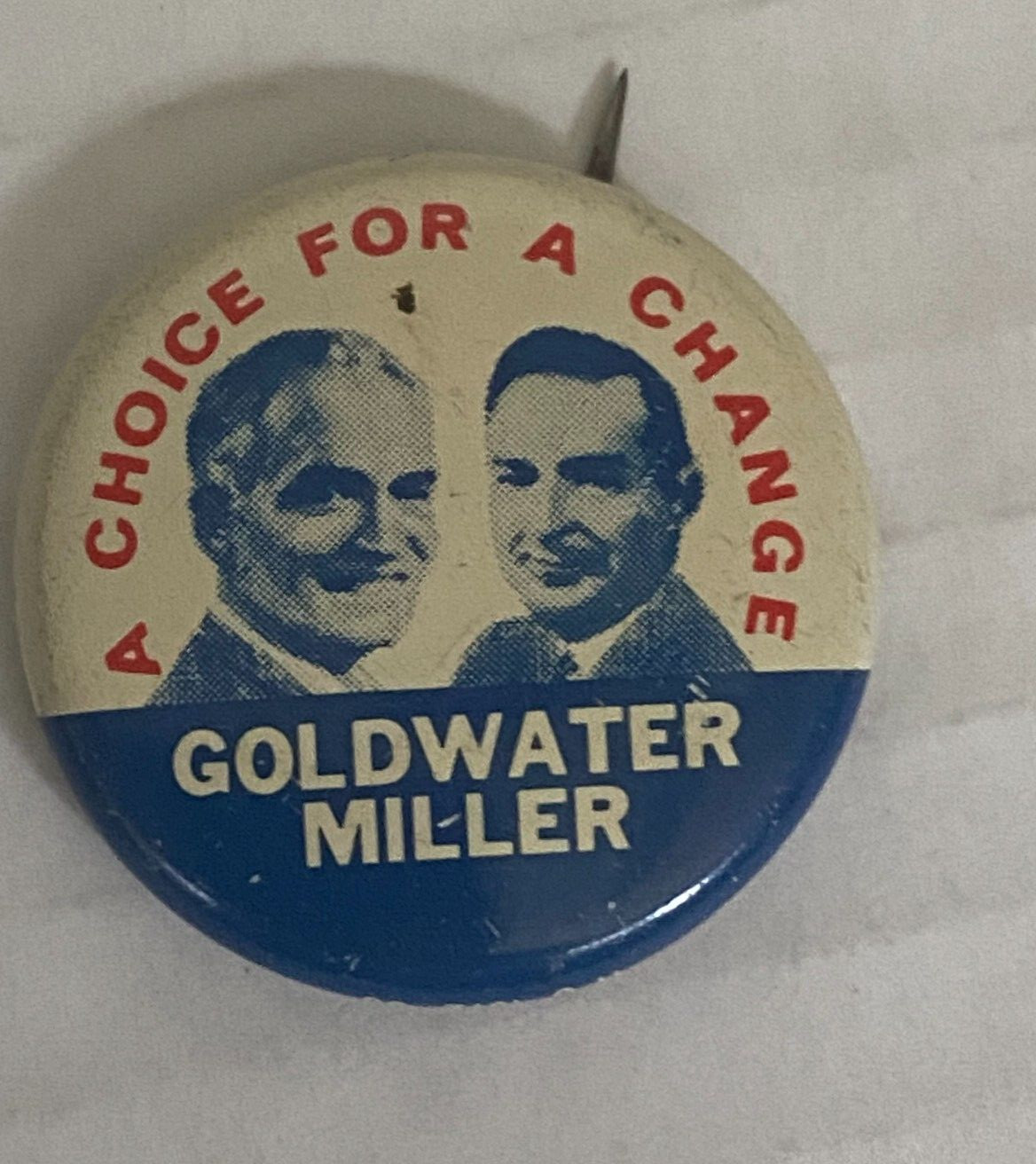 Goldwater Miller political pinback button 72 reprint 1 1/8″