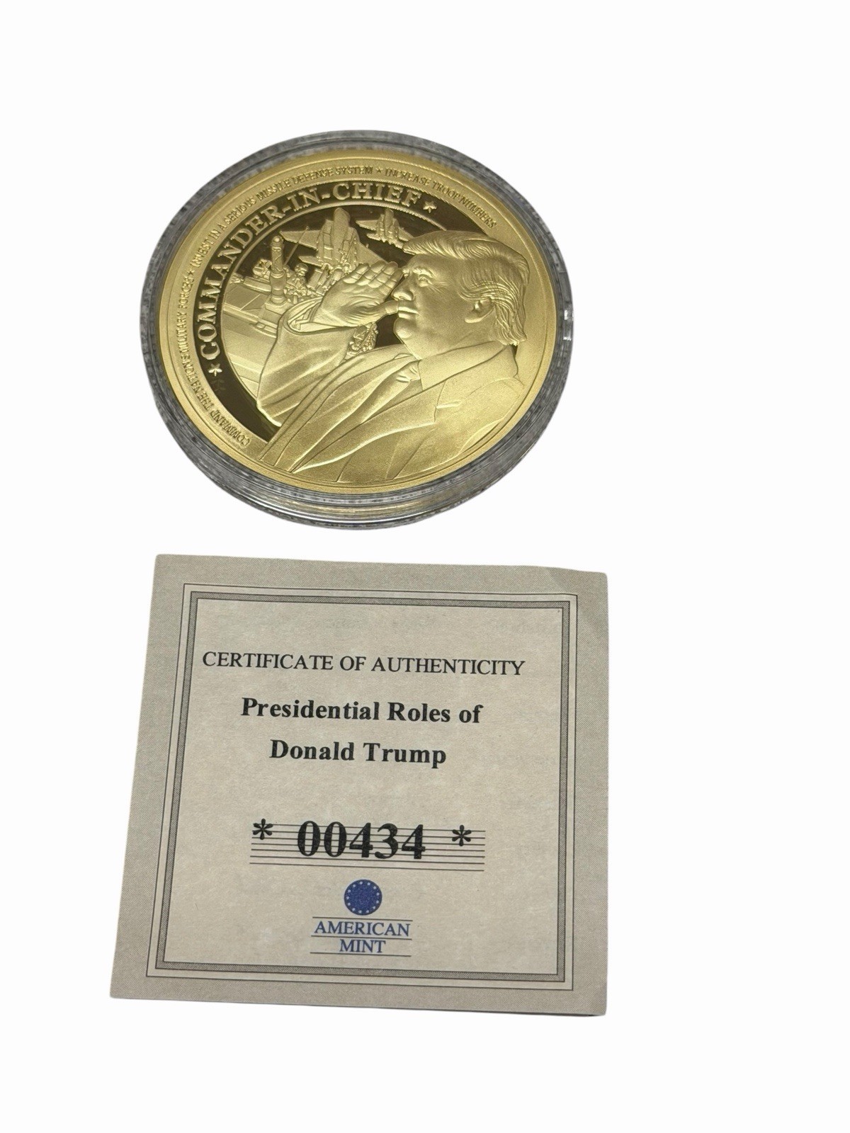 American Mint, Presidential Roles Donald Trump Commemorative Coin collection