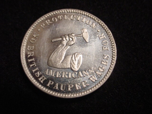 James G. Blaine 1884 Presidential Campaign Token, Uncirculated