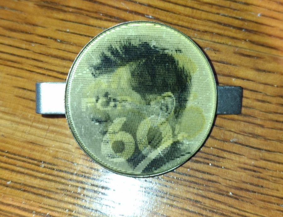 Vintage Rare Vari-Vue Tie Clip John F Kennedy JFK Campaign Pin Button Flasher