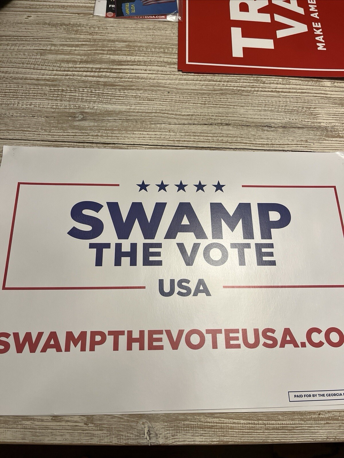 *INAUG SALE* Mix/Match any 2x Trump/Vance Official Campaign Placard Rally Signs