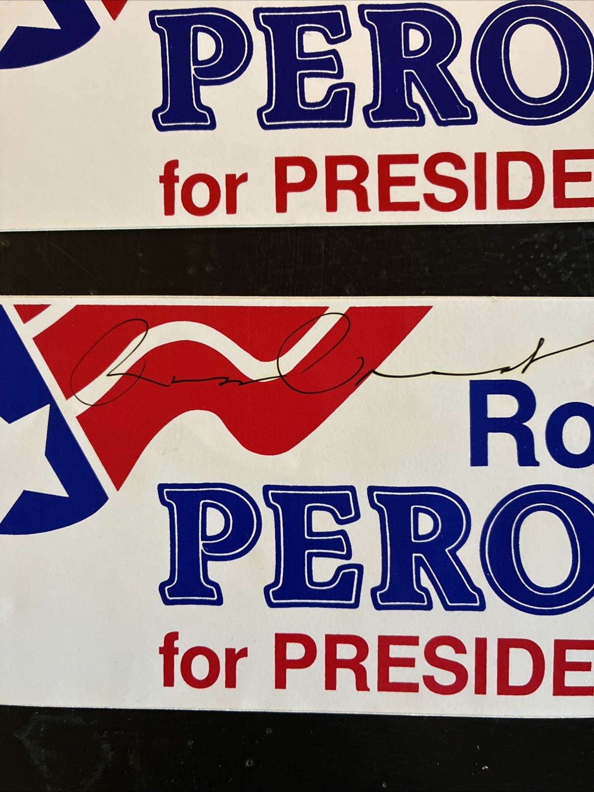 Lot Of 15 Ross Perot For President Bumper Stickers 4 Different Styles 1 Signed