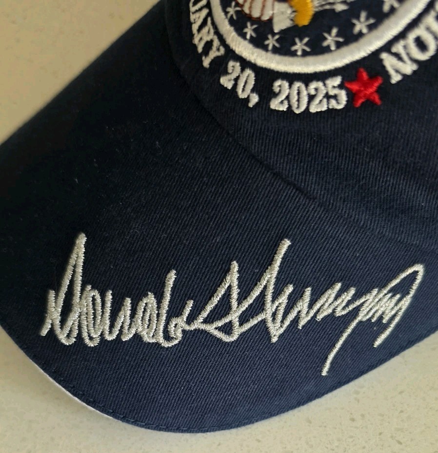 TRUMP Hat Blue Eagle SEAL MAGA Signature Trucker 2025 Inaguration 45 – 47