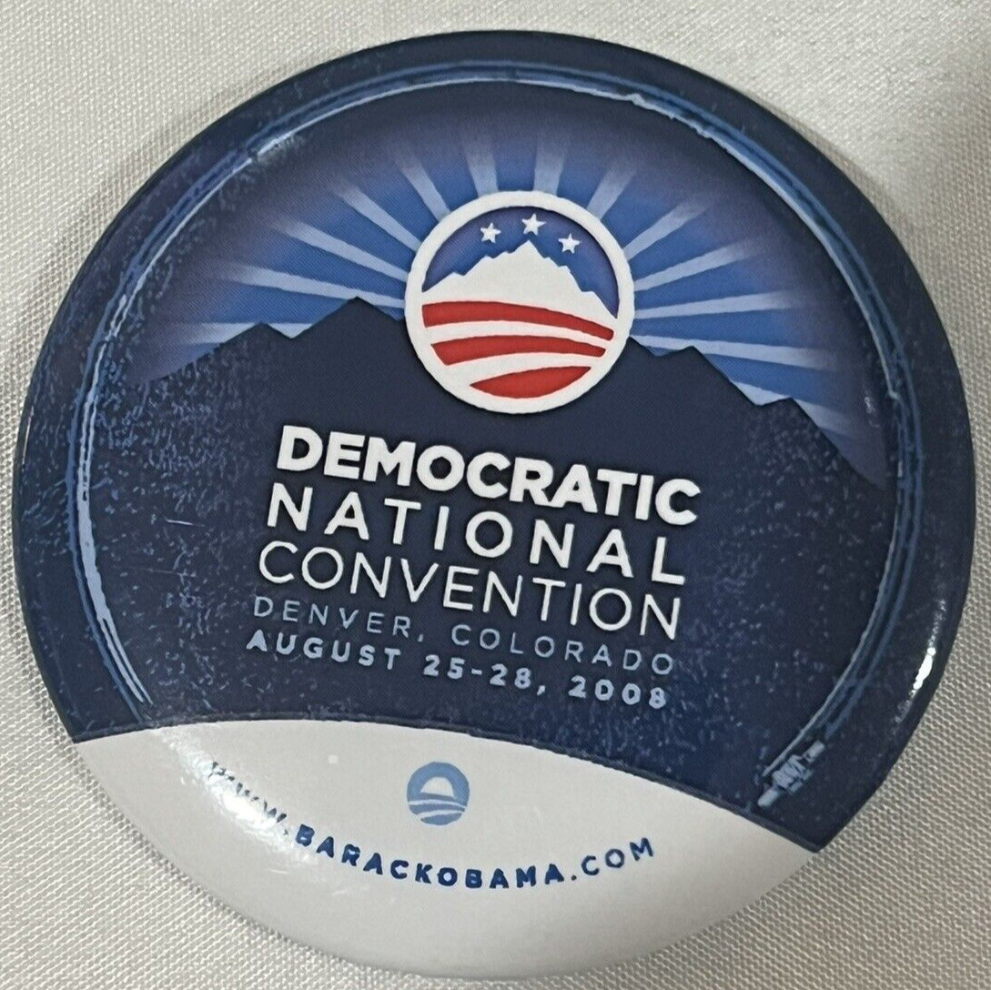 OFFICIAL DEMOCRATIC NATIONAL CONVENTION OBAMA 2008 pin button political 2.25″