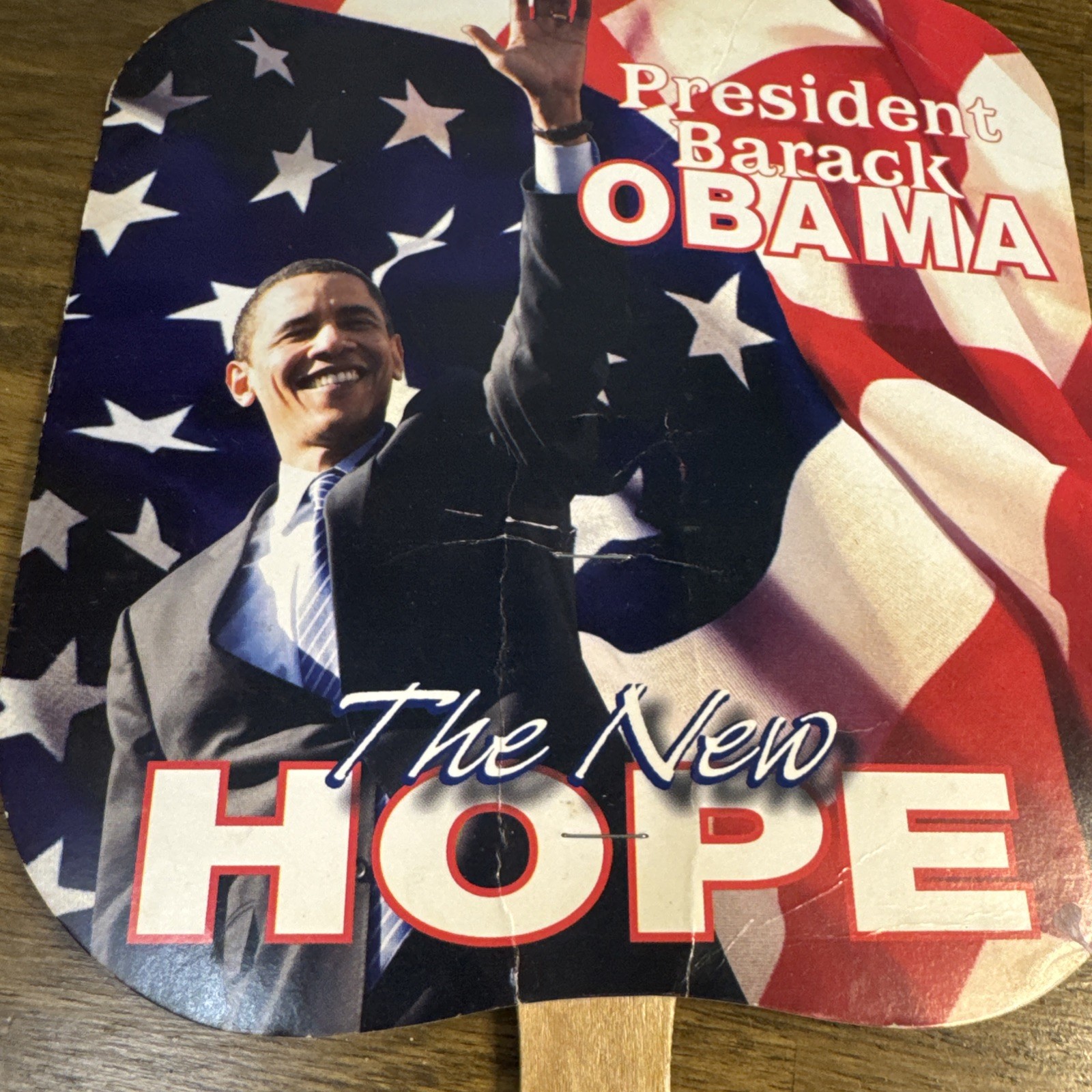 Lot 3 Barack Obama Political Campaign Memorabilia-sticker Paper Fan, Sealed DVD