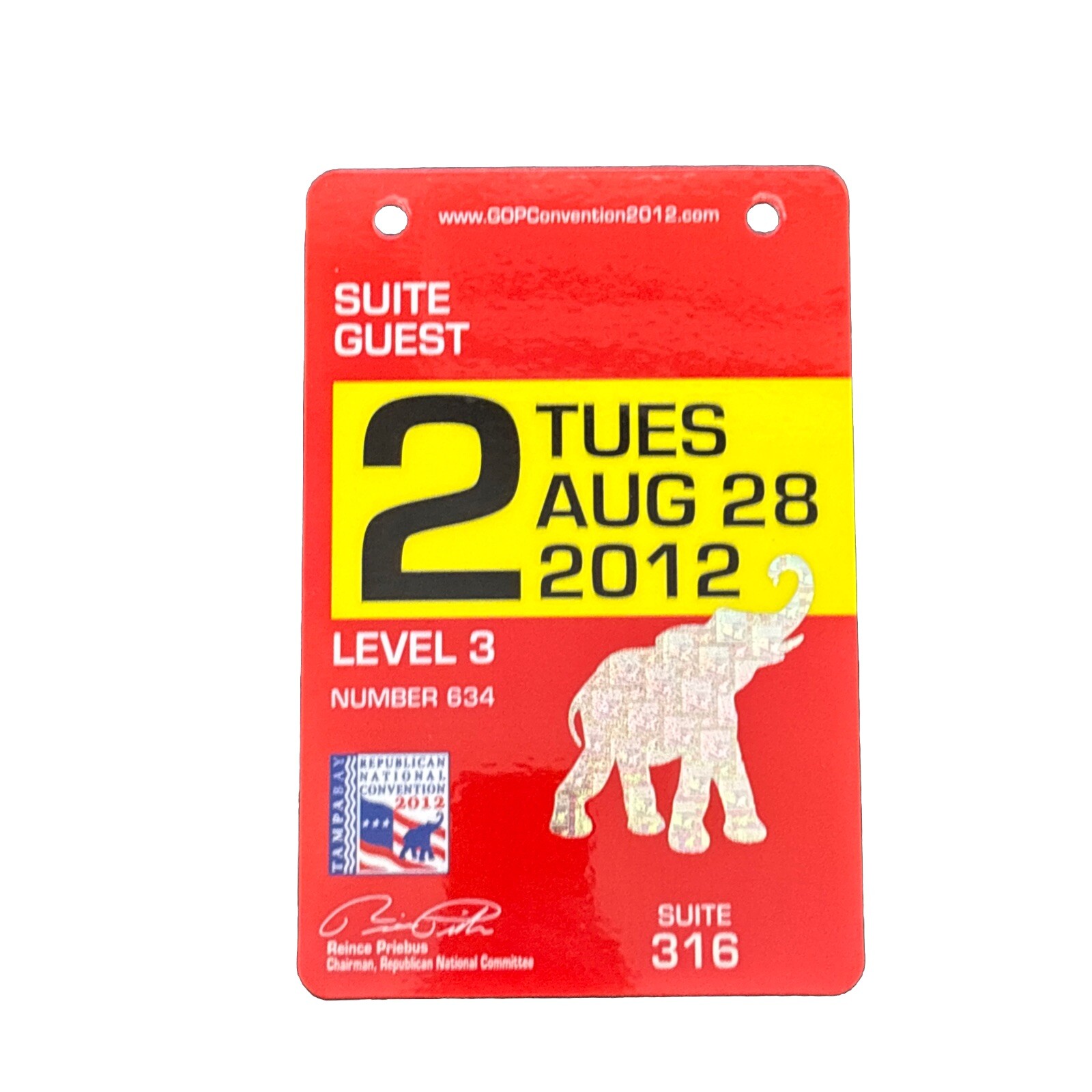 18 Different 2012 Republican National Convention Official Credentials Passes