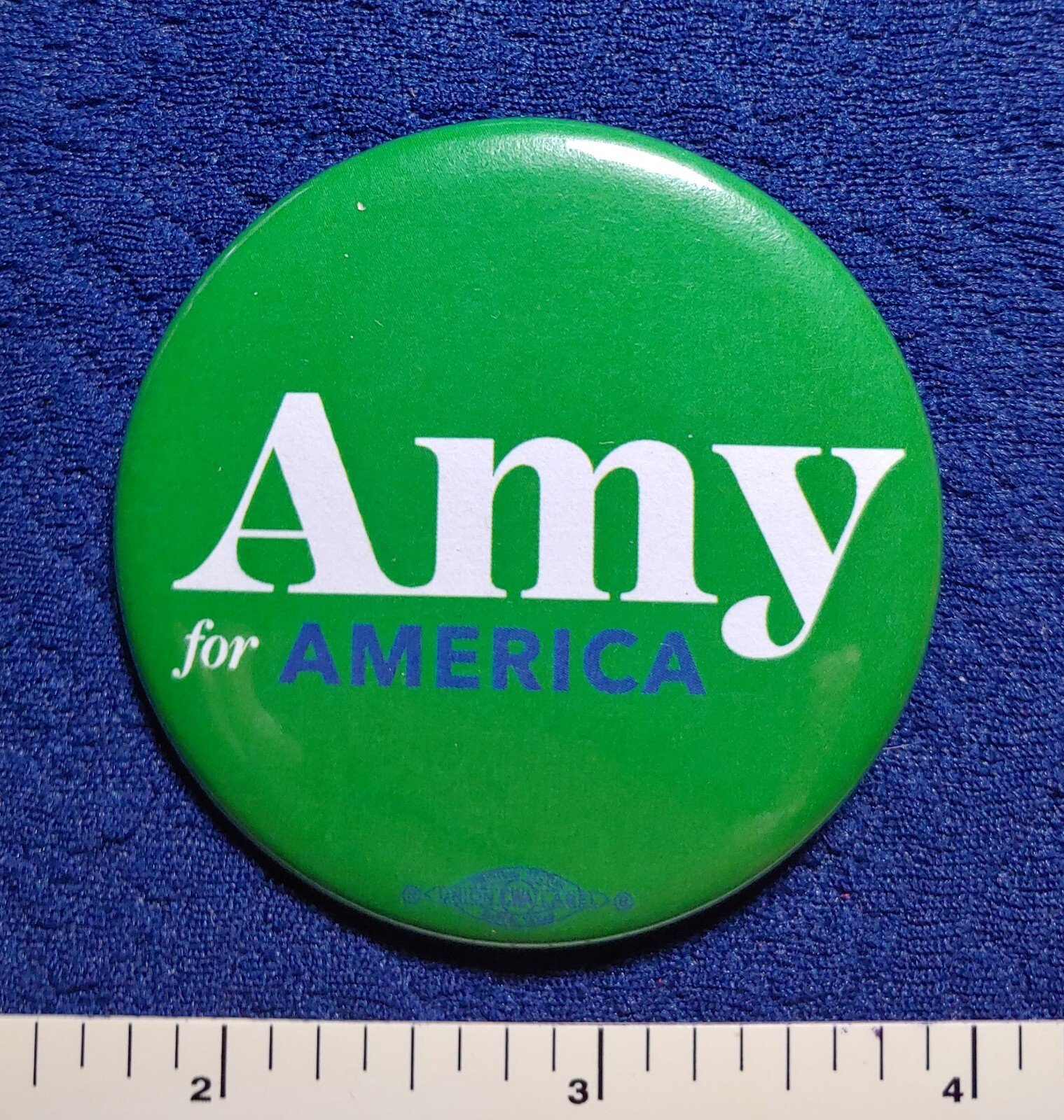MINNESOTA WOMAN SENATOR AMY KLOBUCHAR 2020 HOPEFUL OFFICIAL POLITICAL BUTTON