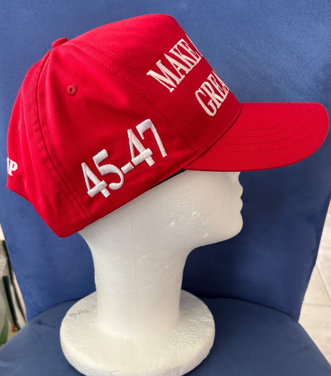 Official TRUMP Make America Great Again Red Snapback Hat Cali Fame 45-47 USA