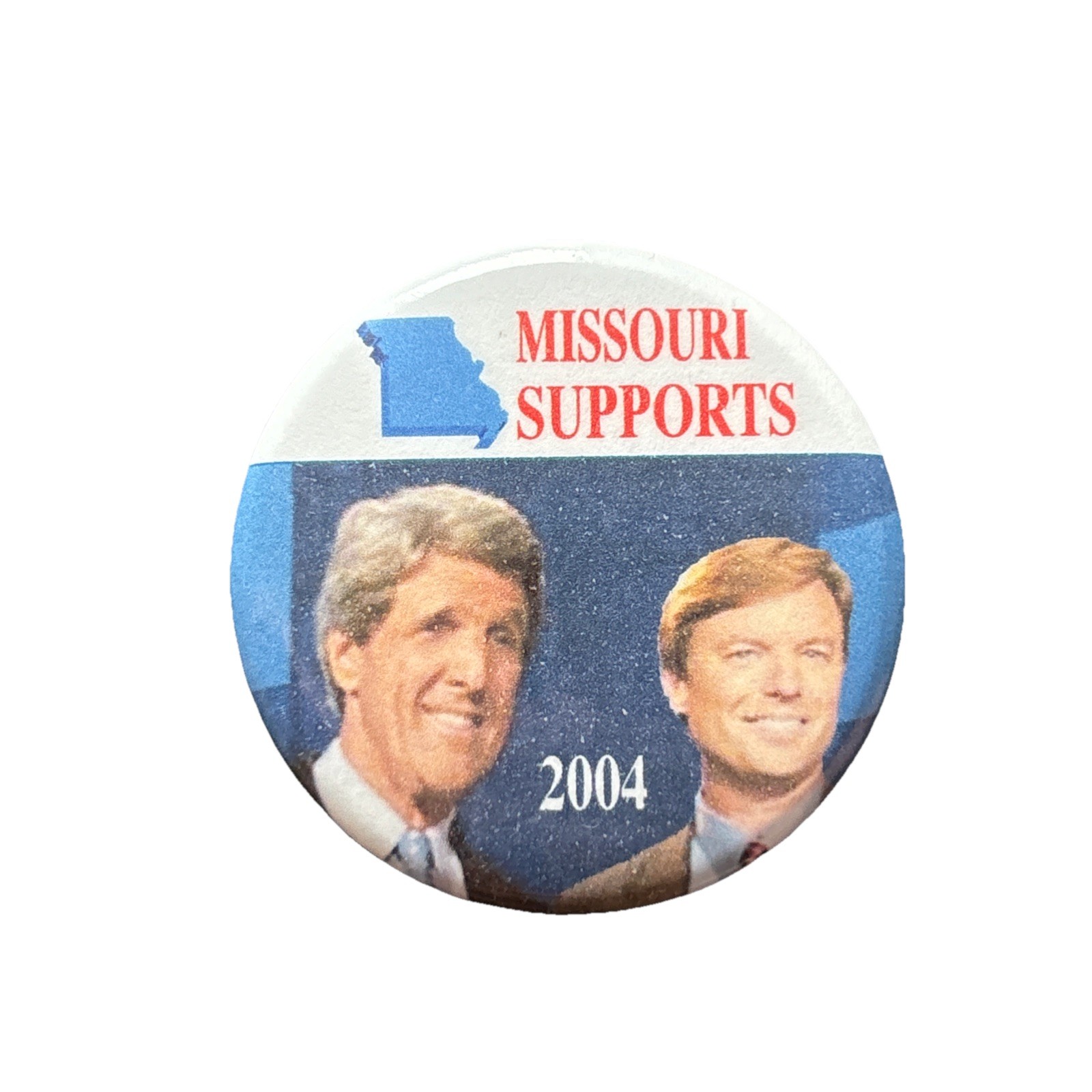 2004 John Kerry for President Missouri 50 State Pin 1.75″ Button Edwards