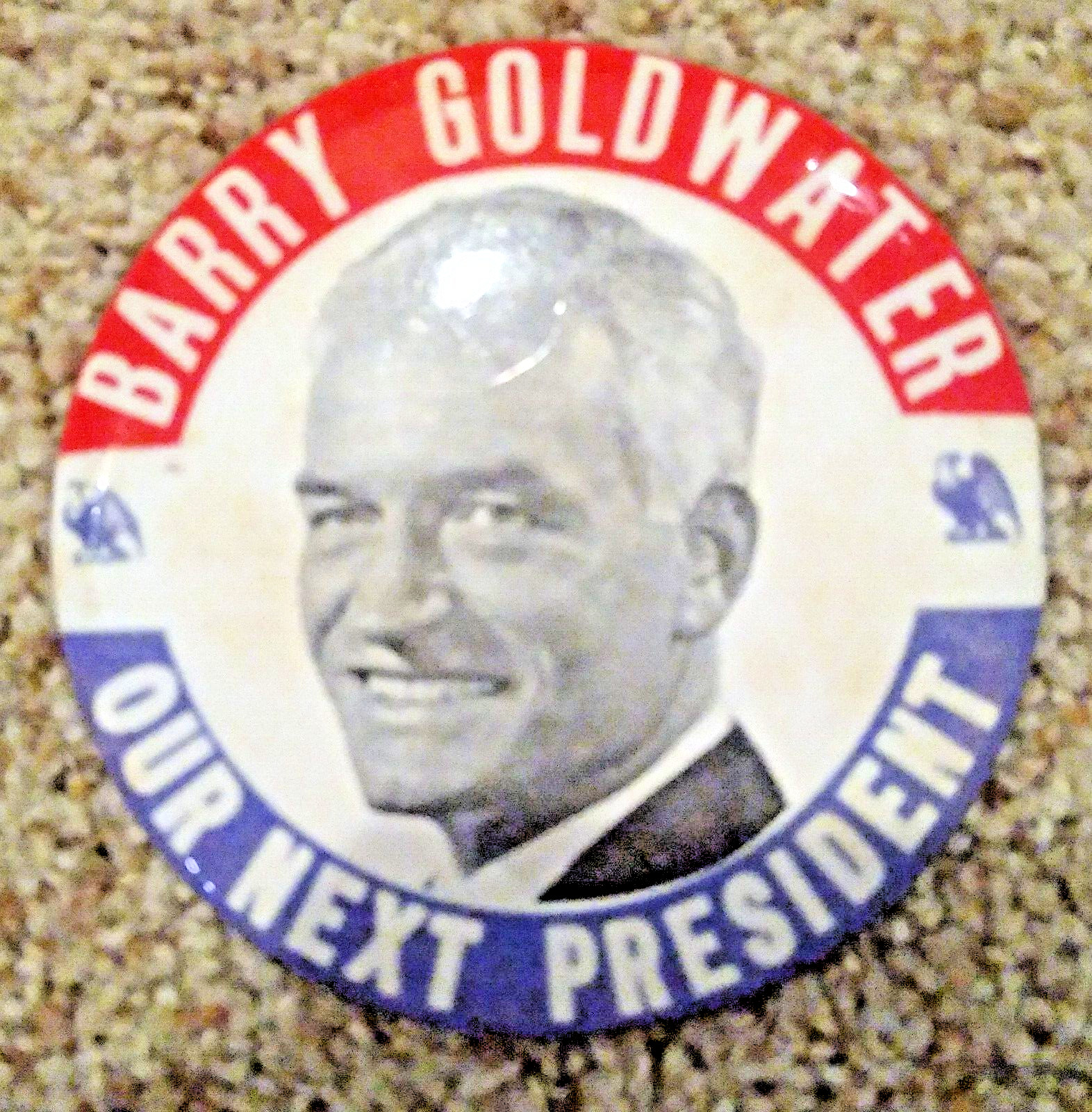 1964 BARRY GOLDWATER campaign 5 pin pinback buttons political president election