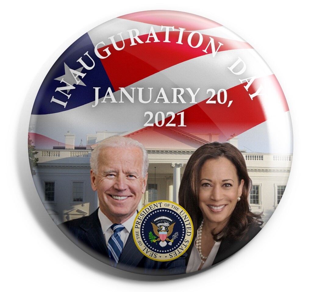 Joe Biden / Kamala Harris Inauguration Buttons set of 6 (INAUG-ALL)