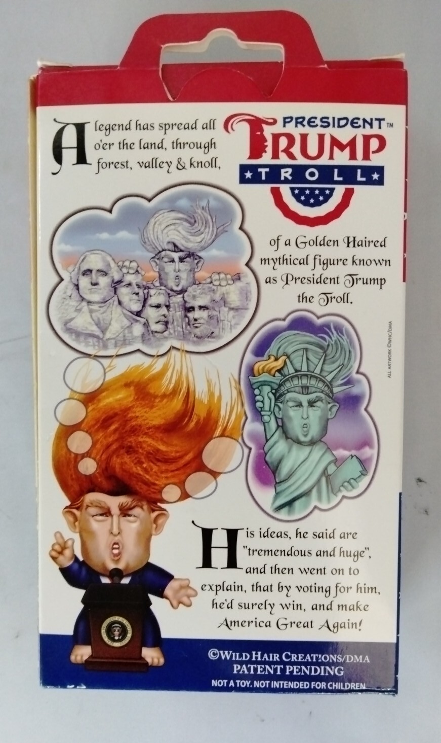 Collectible President Donald Trump Hair to The Chief Troll Doll