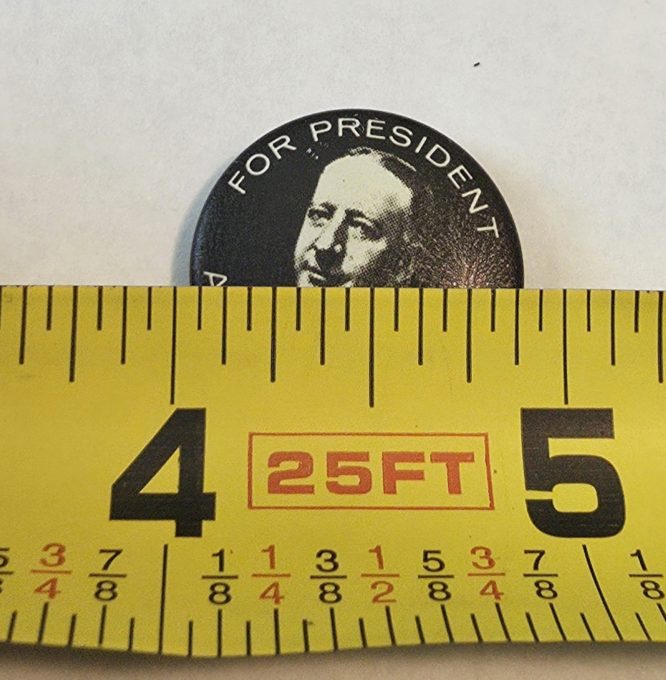Alfred Smith For President Button 7/8″ (1928) Kleenex Tissues Reproduction 1968