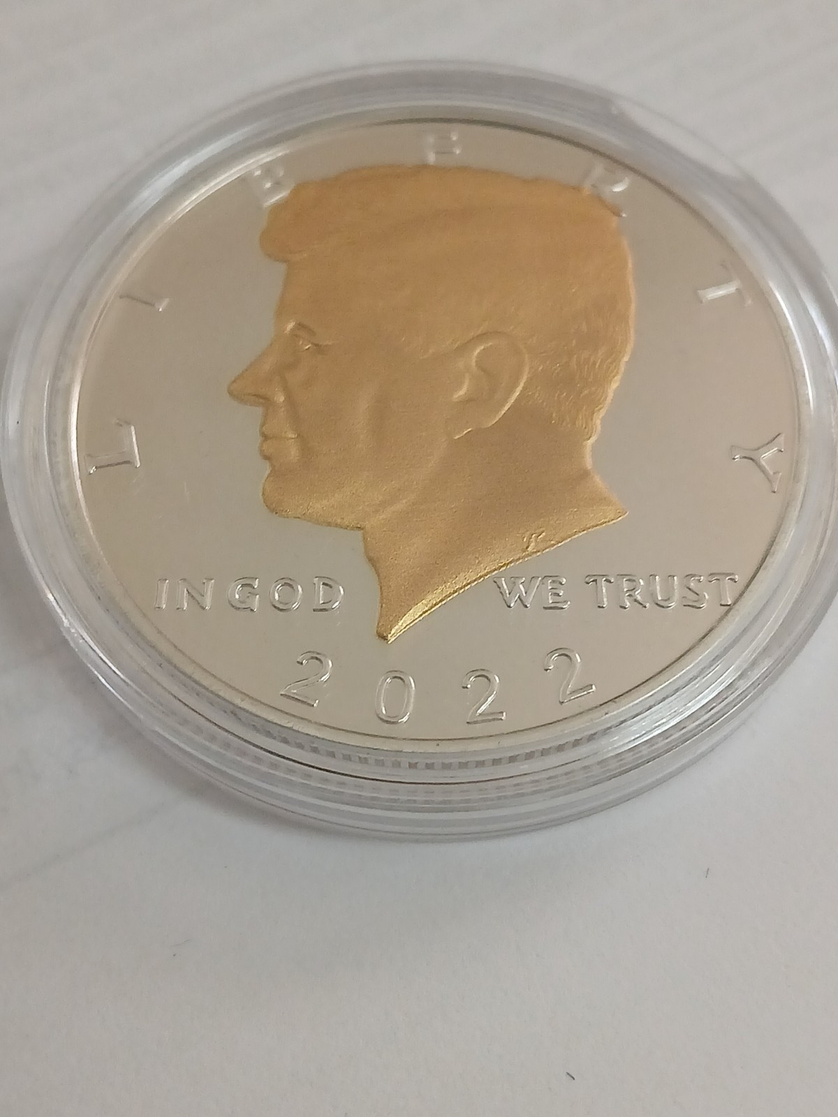 24k Gold And Silver Plated Kennedy Half Dollar