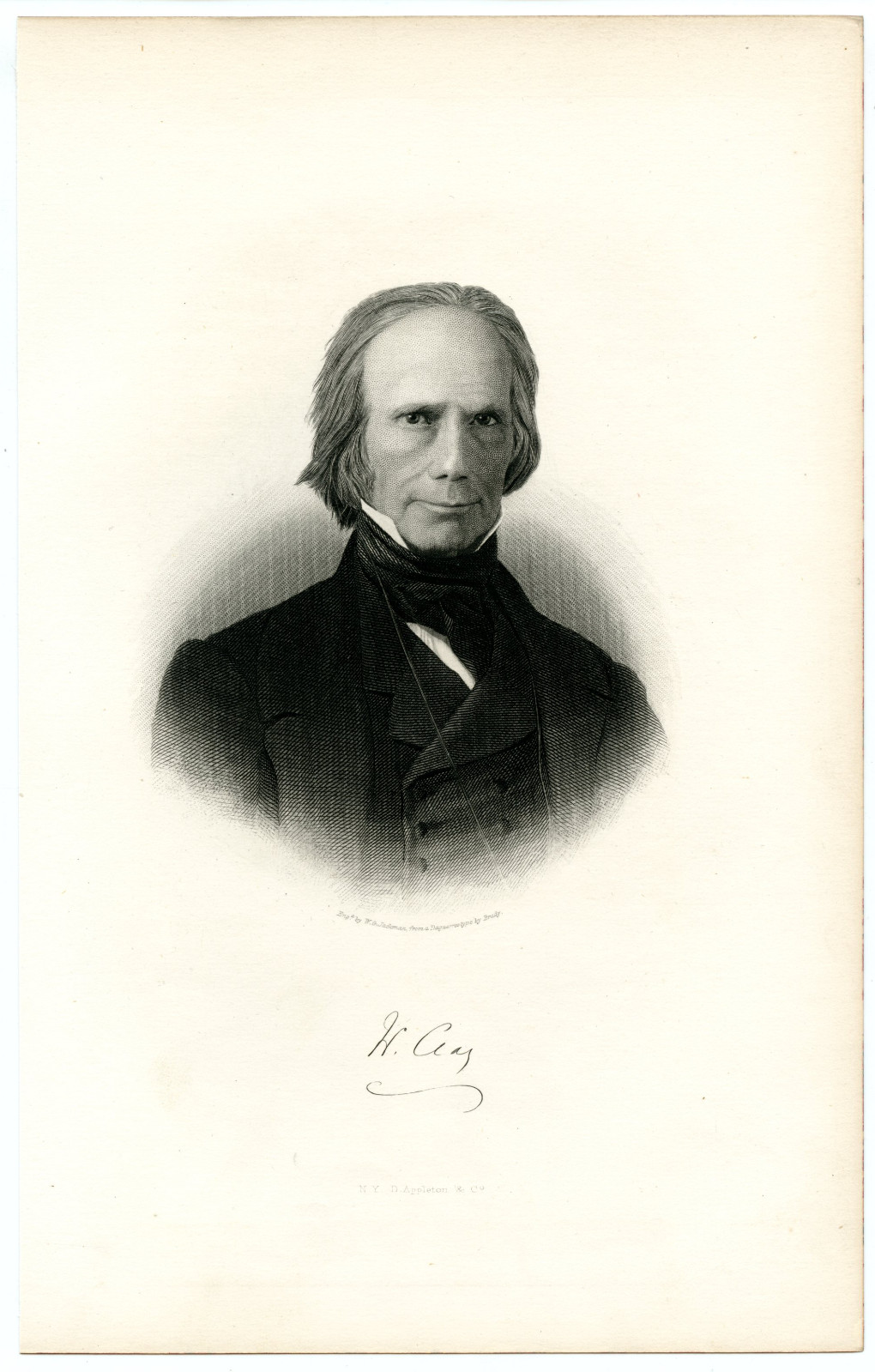 HENRY CLAY, US President Candidate/Secretary of State/Kentucky, Engraving 09775