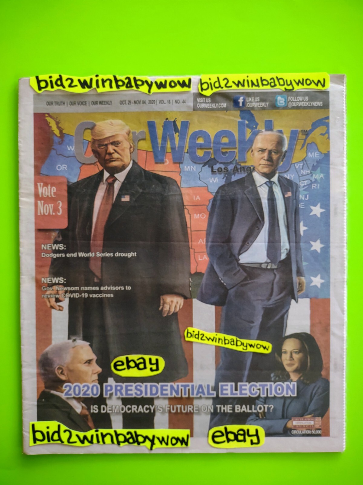 Donald Trump President Mike Pence Our Weekly Newspaper 🗞️Republicans Rare 💎
