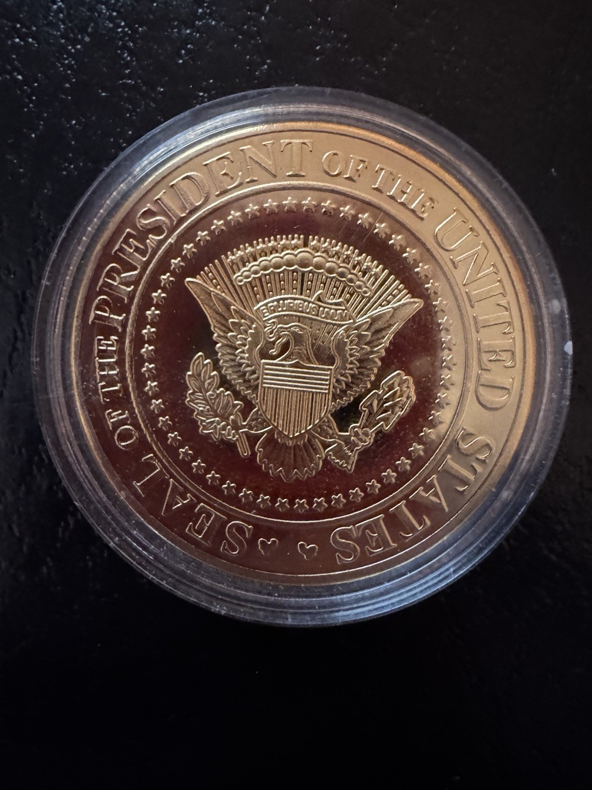 2024 President Trump “Fight, Fight, Fight” Survivor Commemorative Gold Coin NEW