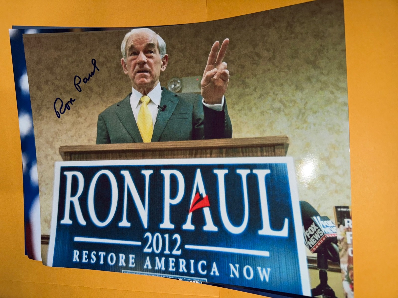 Ron Paul signed political 8×10 Republican Candidate