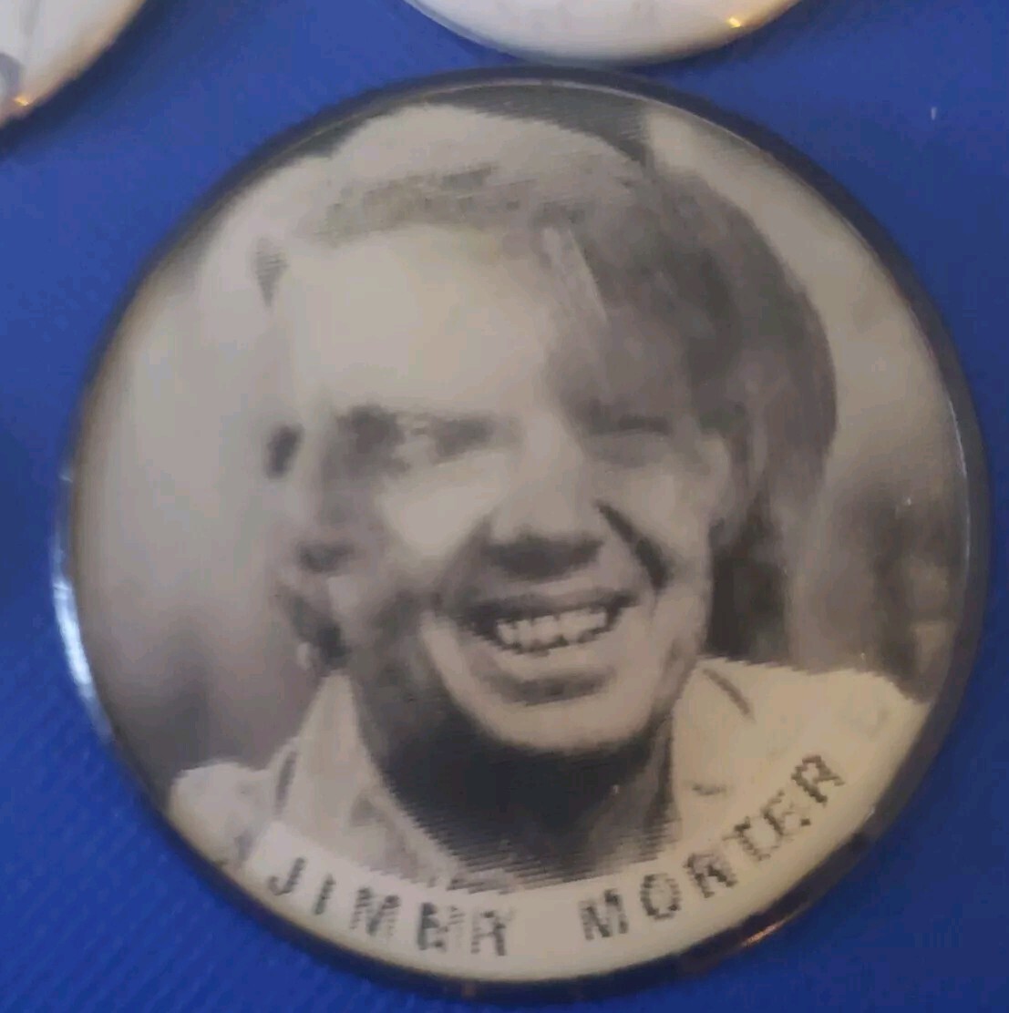 Lot of 4 – Jimmy Carter/ Walter Mondale Presidential Campaign Buttons, Flasher