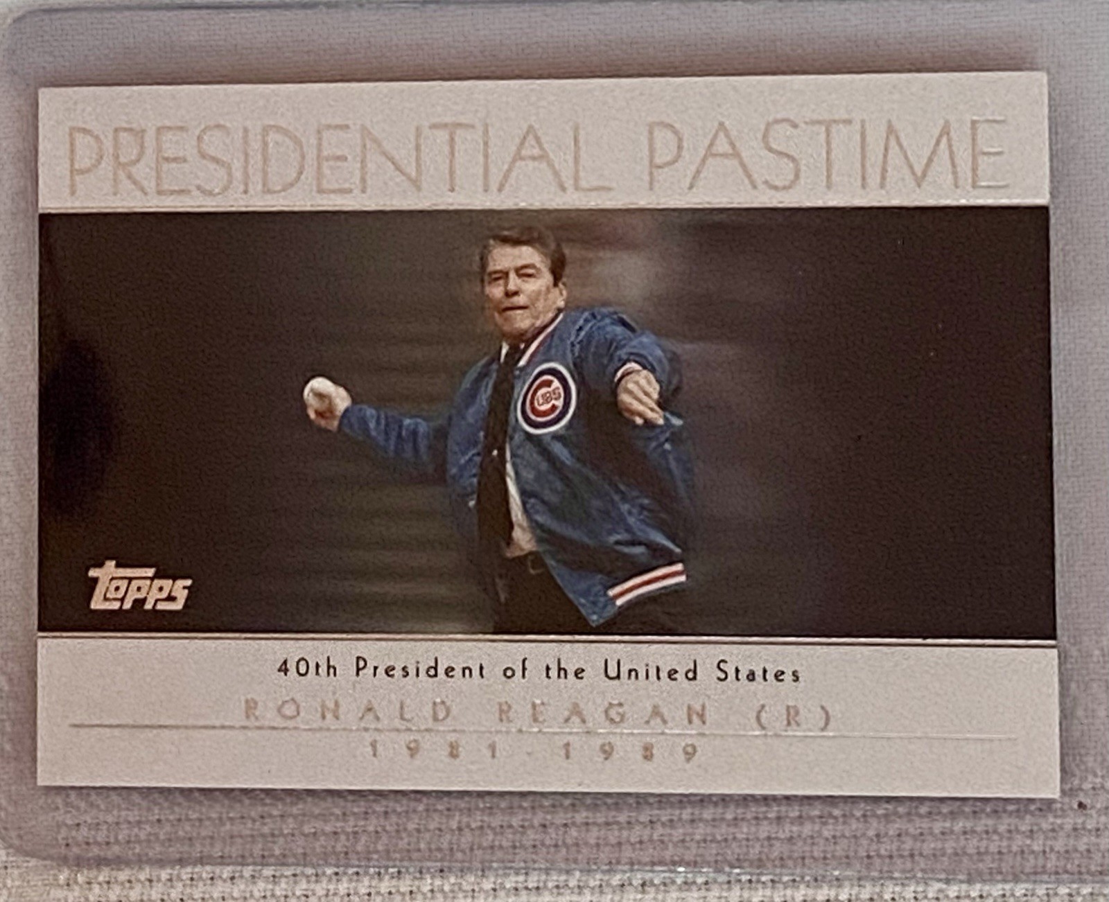 Lot of 9 President Ronald Reagan Collectible Novelty Baseball Cards! Mint Cond.