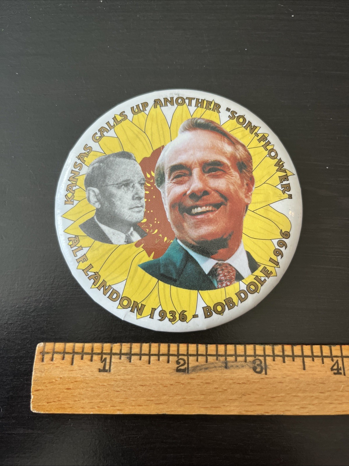 Bob Dole Landon Kansas 1996 campaign pin button political