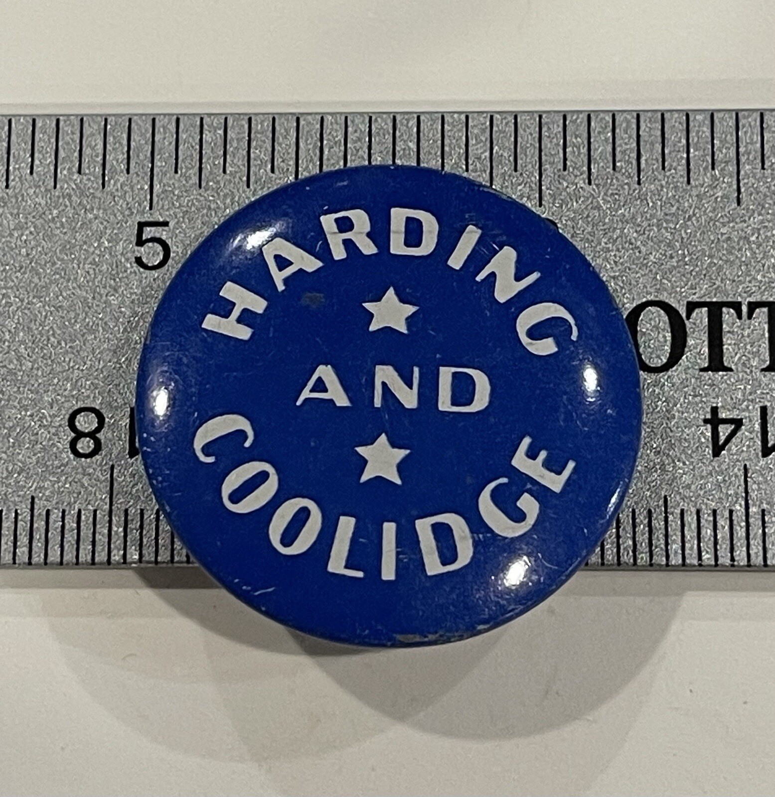 Retro Political Campaign Harding and Coolidge Pinback Button/pin/badge 1920