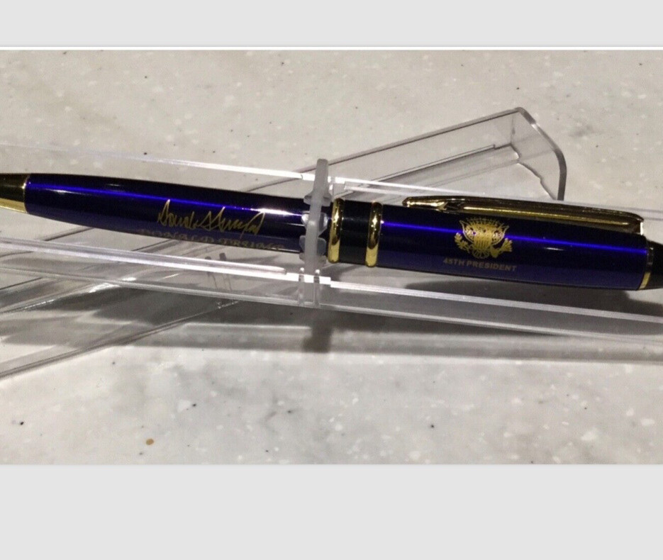 TRUMP PENS (4) WHITE HOUSE & EAGLE SEAL PRES SIGNATURE PEN REPUBLICAN GOP MAGA