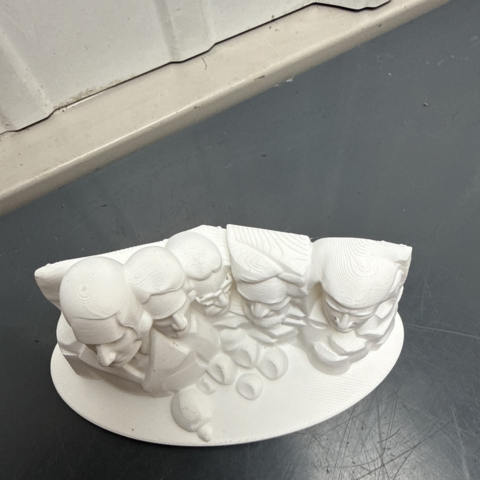 President Donald Trump Mount Rushmore TrumpMore MAGA 3D Printed White