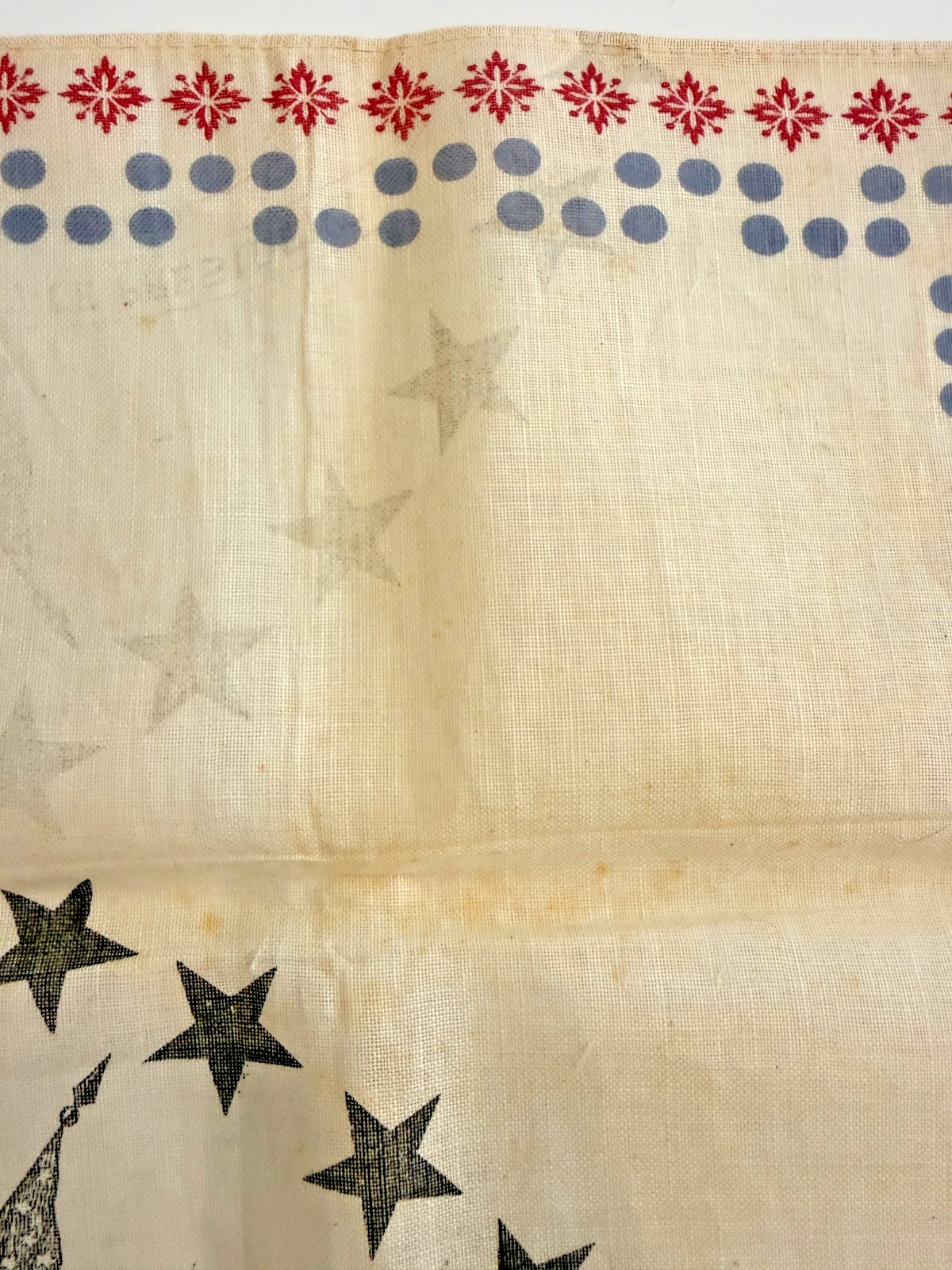 1888 Benjamin Harrison Levi P Morton Campaign Handkerchief Protection Industries