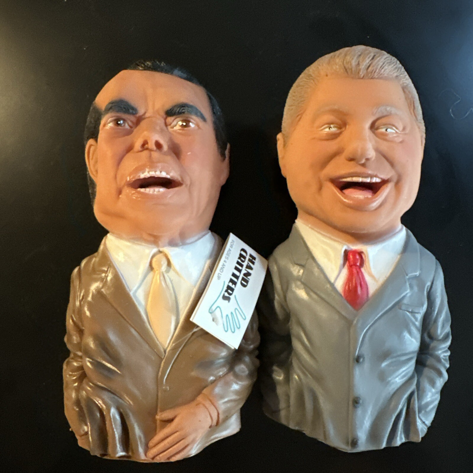 Bill Clinton & Bob Dole Hand Critters Rubber Puppet Masks Illusions 1996 Lot
