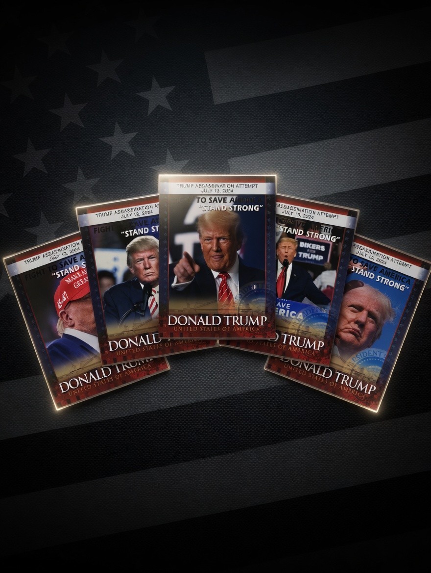 Donald Trump 2024 President Gold Trading Cards – FIGHT STAND STRONG Save America