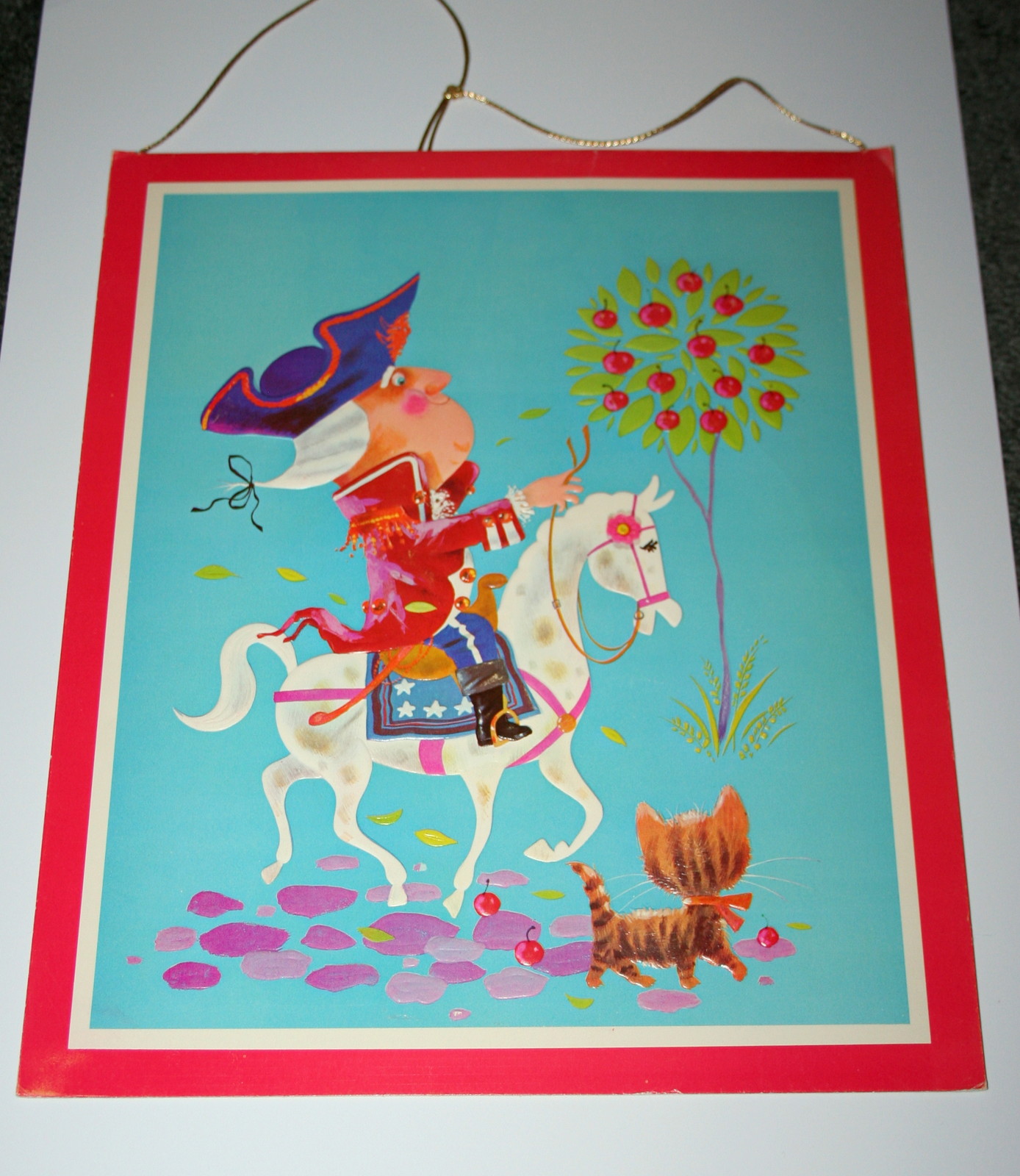 VTG Rare George Washington Whos Who Norcross Greeting Card Hanging 1960s NOS New