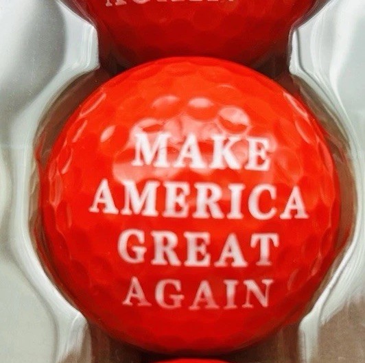 Single 🇺🇸 M*A*G*A 45- 47Th President Collection Golf Ball Classic RED