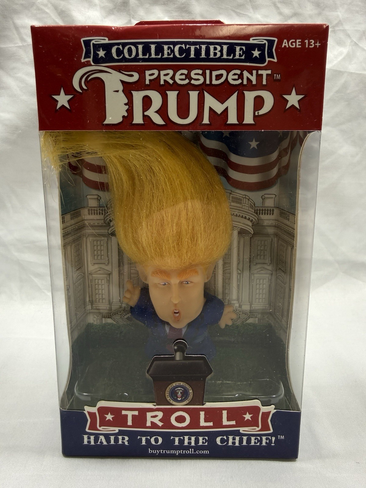 President Donald Trump Collectible Troll Doll – Hair To The Chief – NEW IN BOX