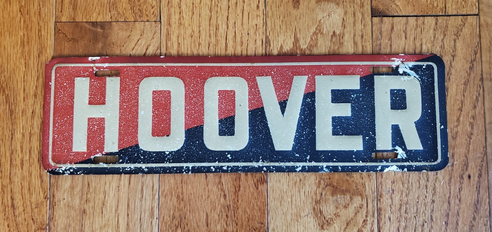 1928-32 HERBERT HOOVER FOR PRESIDENT LICENSE PLATE TOPPER BOOSTER REPUBLICAN –