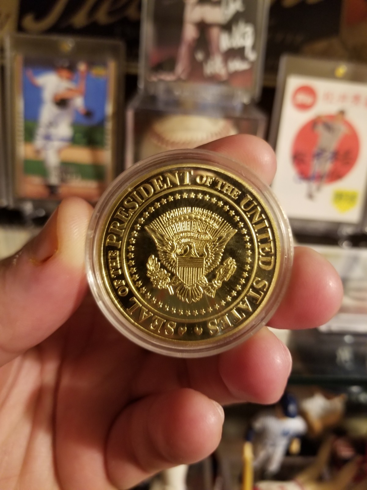 (4) Donald J Trump Assasination Attempt Coin July 13 2024 Presidential Seal