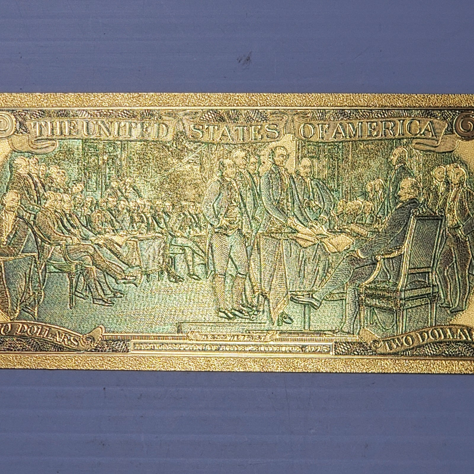 Donald Trump JD Vance 24K Gold Foil $2 Bills & Certificate (10 pack)