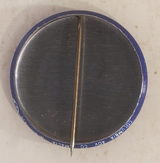 Vintage 1984 Reagan Bush Presidential Campaign Blue Metal Pinback Button