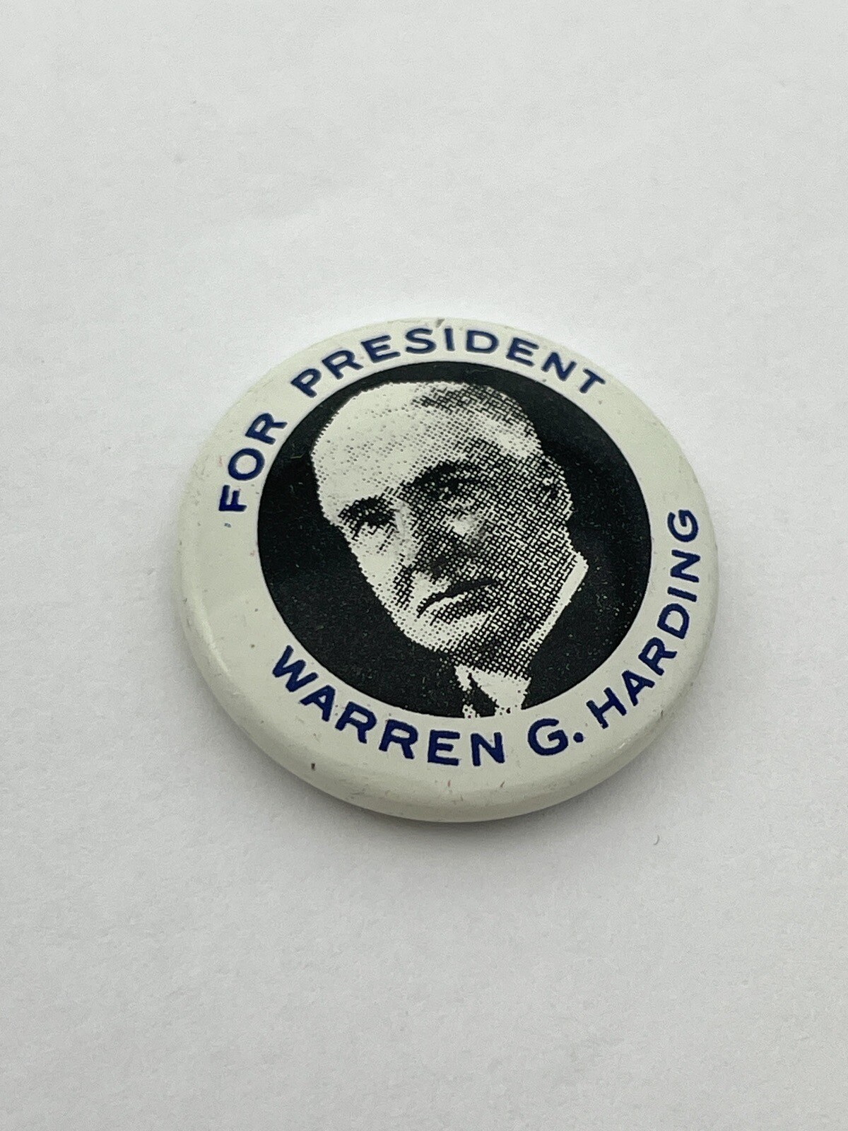 Warren G Harding for President Campaign Button Pinback Kleenex 1968 Vintage E828