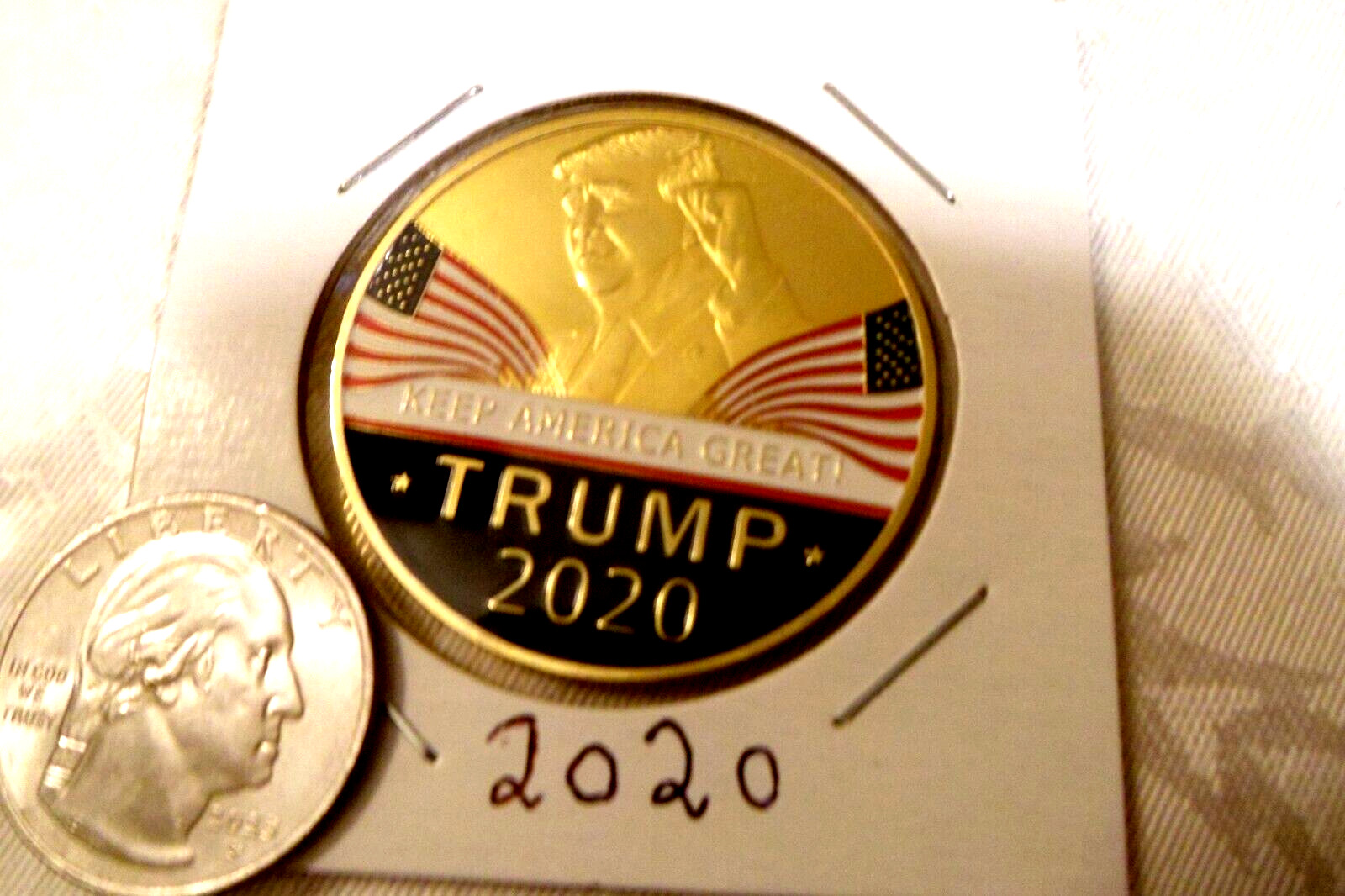 Trump 24K Gold plated coin 2020 ” Keep America Great” US seller