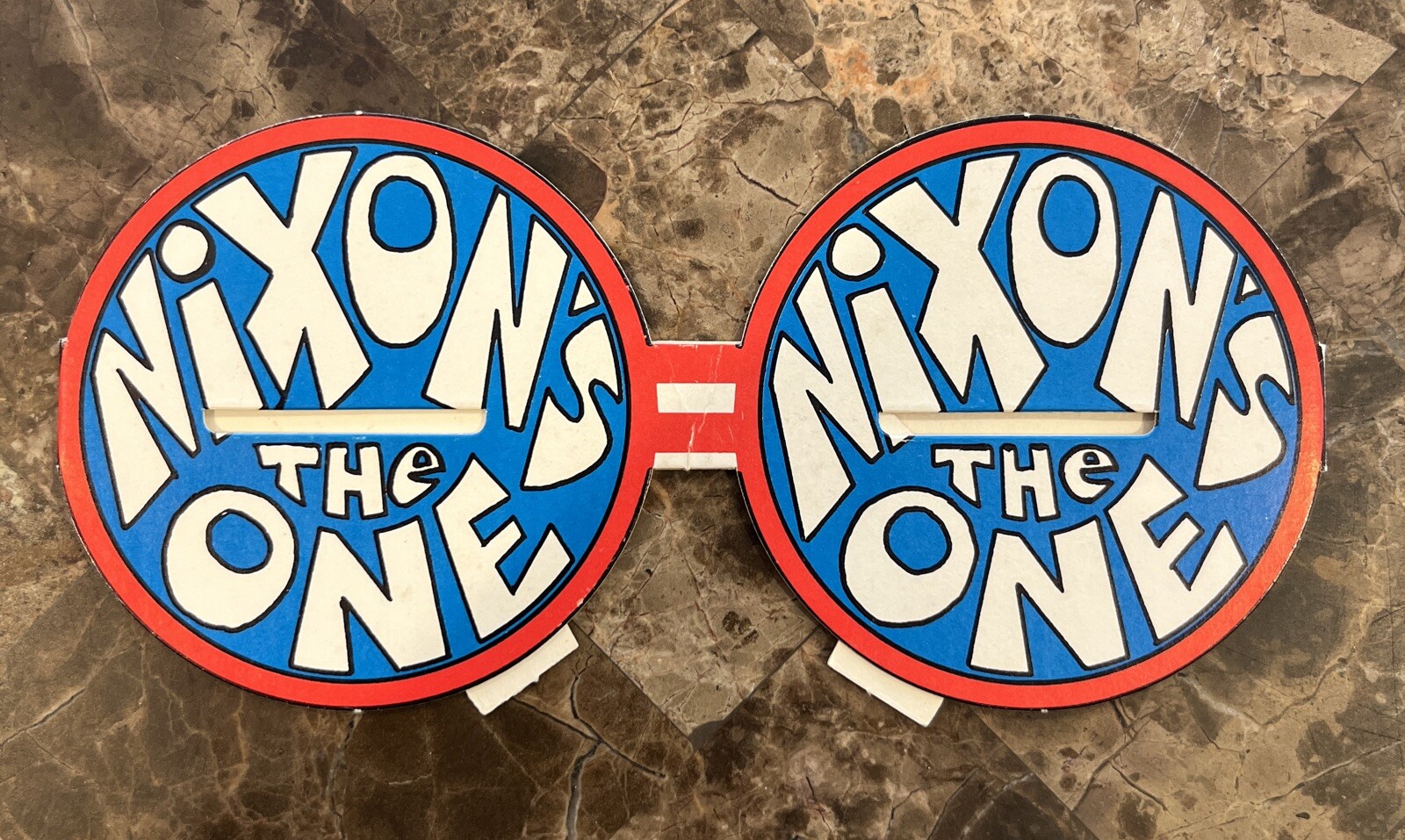 Vintage 1968 Richard Nixon “Nixon’s the One” Presidential Campaign Party Glasses