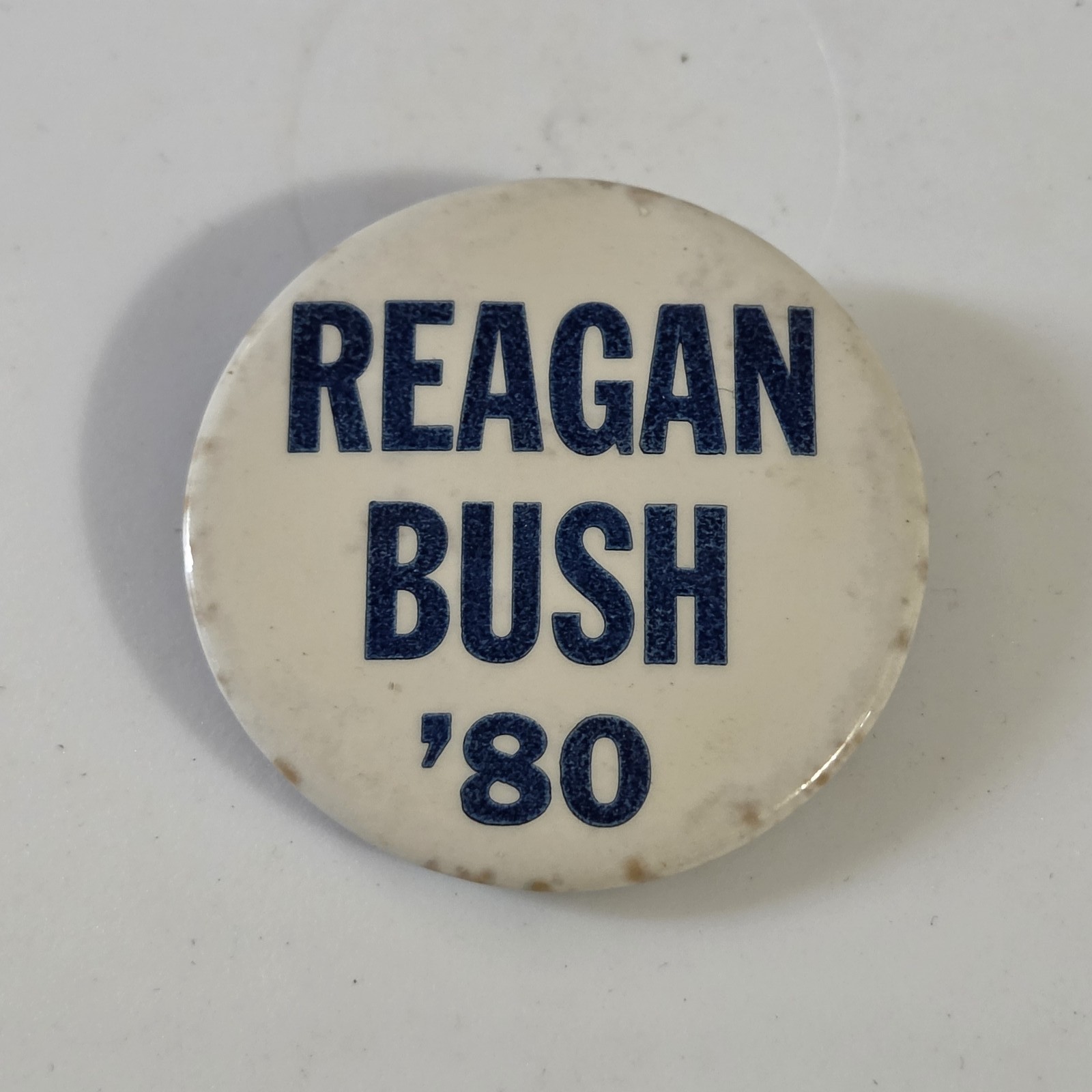 Vintage REAGAN BUSH ’80 Presidential Campaign Button Pin 1980 Political 1.75″