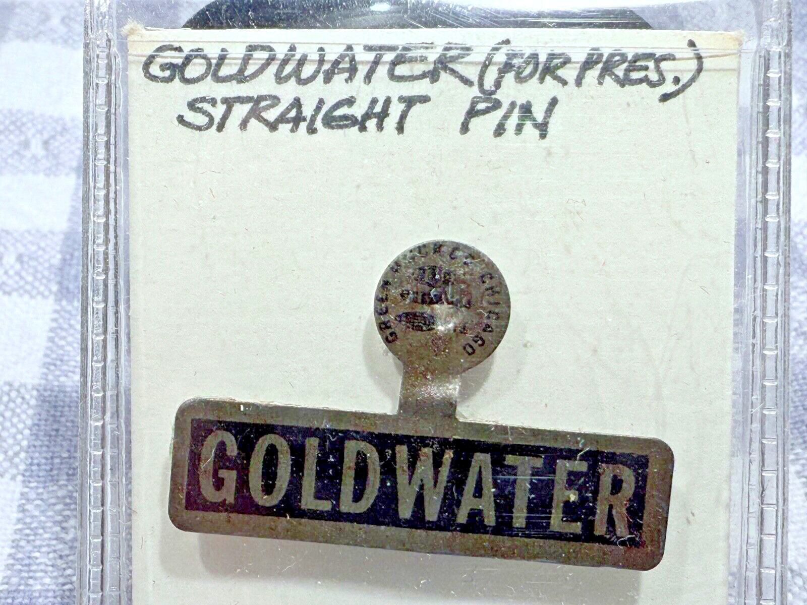 1964 Barry Goldwater Metal POLITICAL CAMPAIGN PIN LAPEL BUTTON SP314