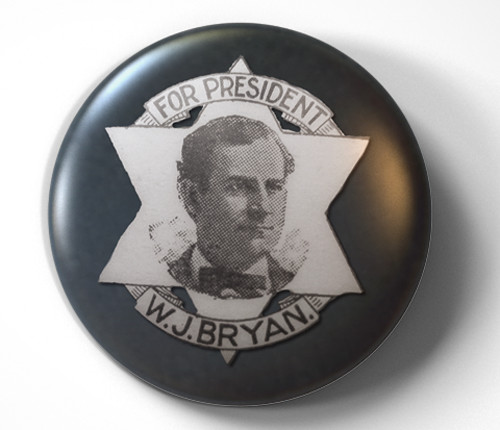William Jennings Bryan 1900 presidential campaign – pin pinback button